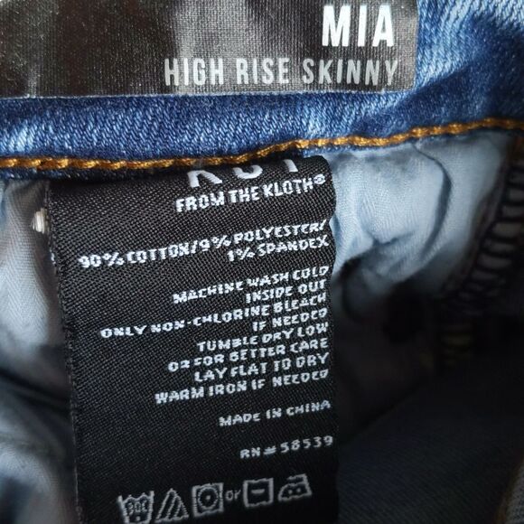 Kut from the Kloth Mia high rise skinny, 90% cotton denim jeans, sz 8 - Picture 6 of 11